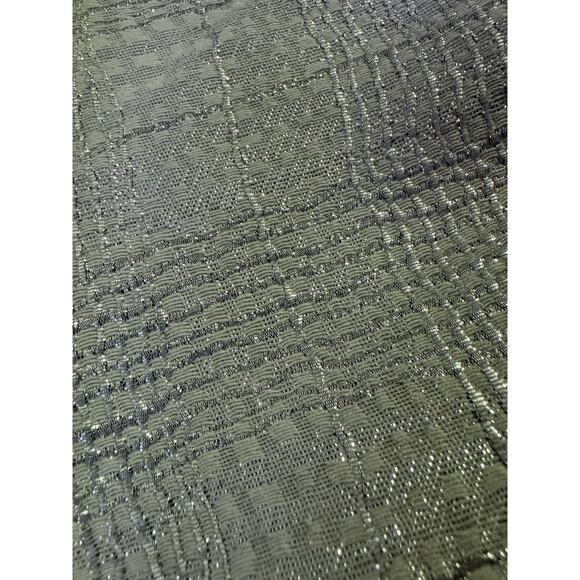 NWT Mignon Doo Anthropologie Metallic high waisted skirt cream & silver size 4 - Picture 10 of 12